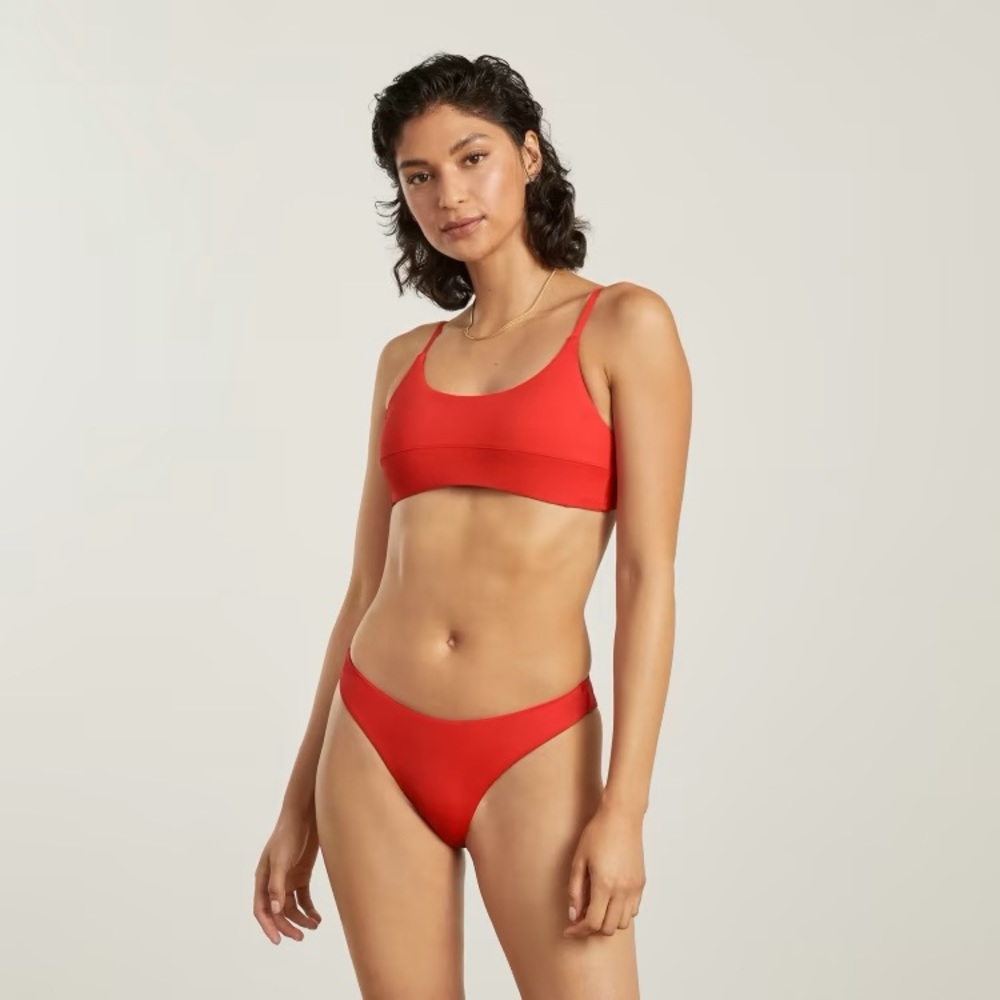 Everlane Red Swimsuit Set